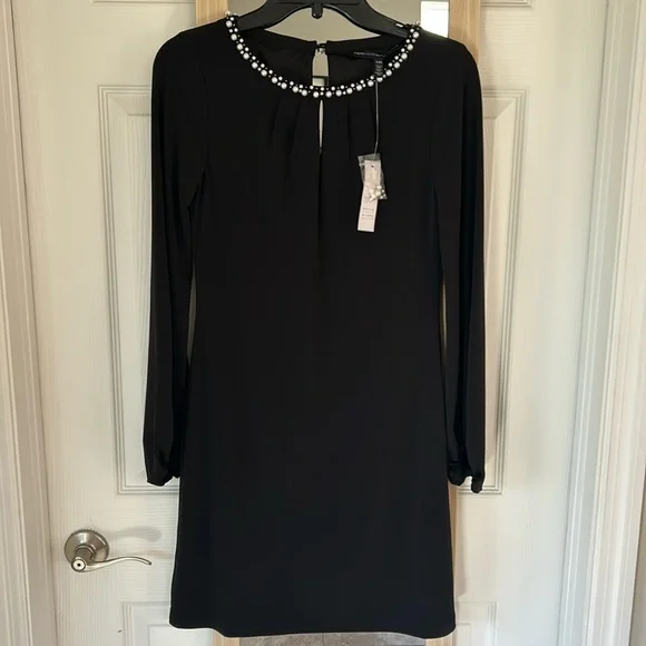 long sleeve black long dress for party Elegant Black Lace Long Sleeve Mother of Bride Dress